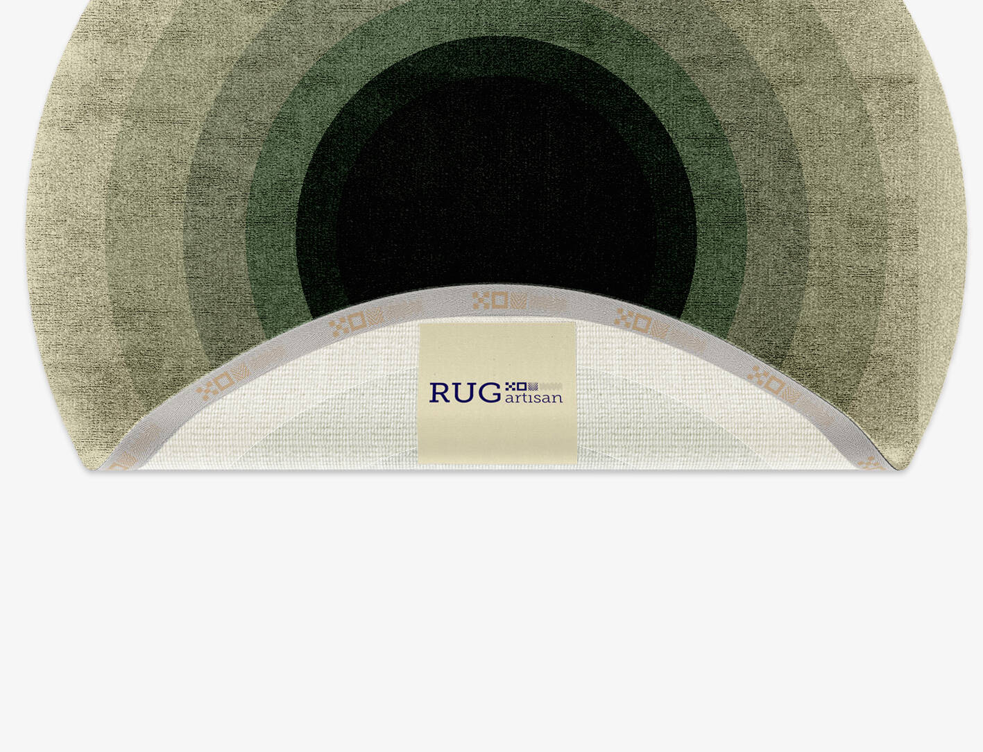 Blackwell Gradation Round Hand Knotted Bamboo Silk Custom Rug by Rug Artisan