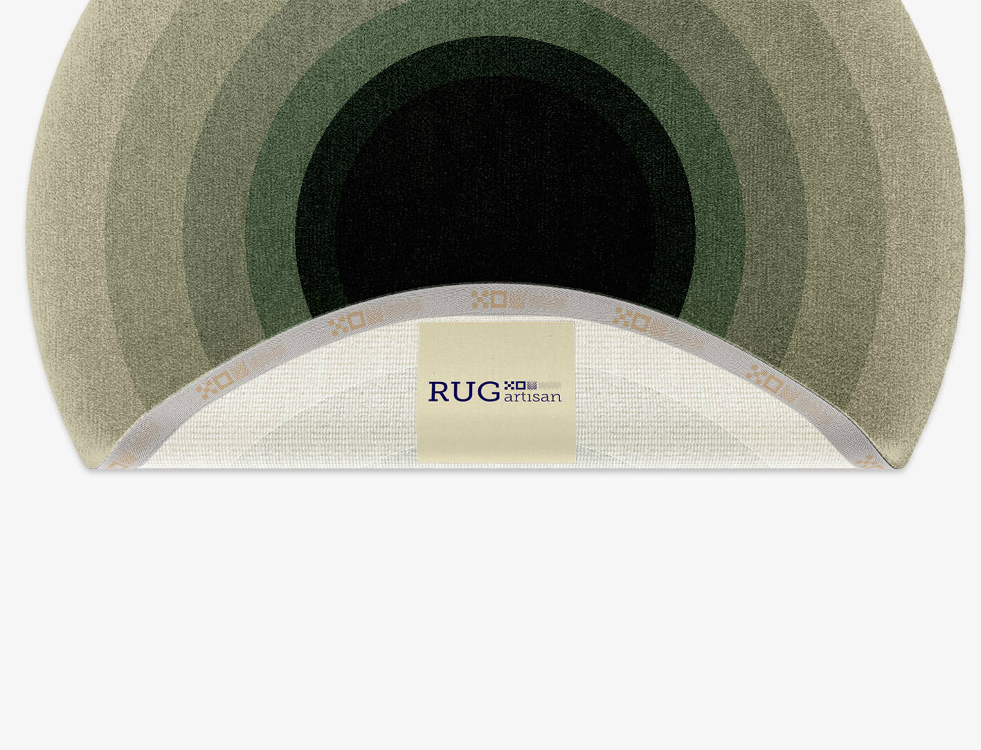 Blackwell Gradation Round Hand Knotted Tibetan Wool Custom Rug by Rug Artisan