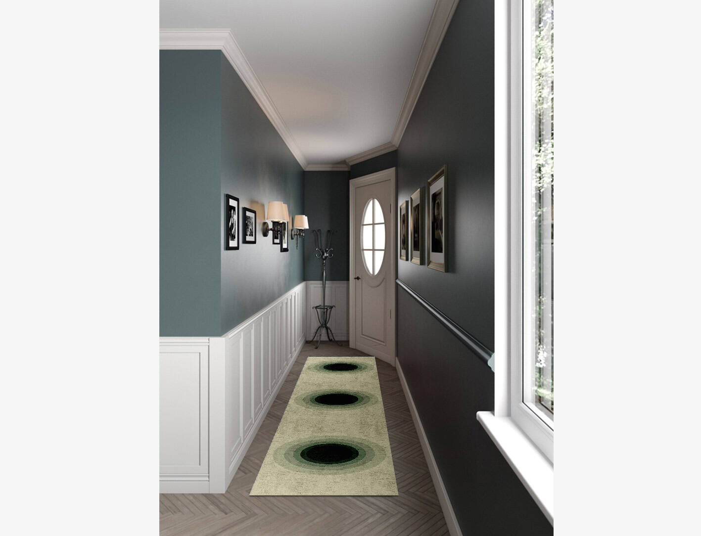 Blackwell Gradation Runner Hand Knotted Bamboo Silk Custom Rug by Rug Artisan