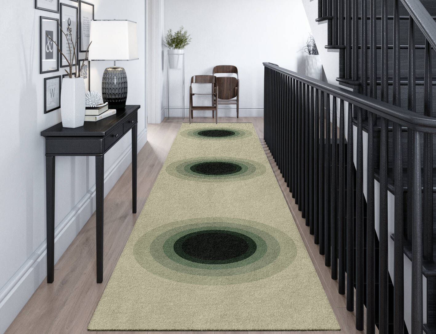 Blackwell Gradation Runner Hand Tufted Pure Wool Custom Rug by Rug Artisan