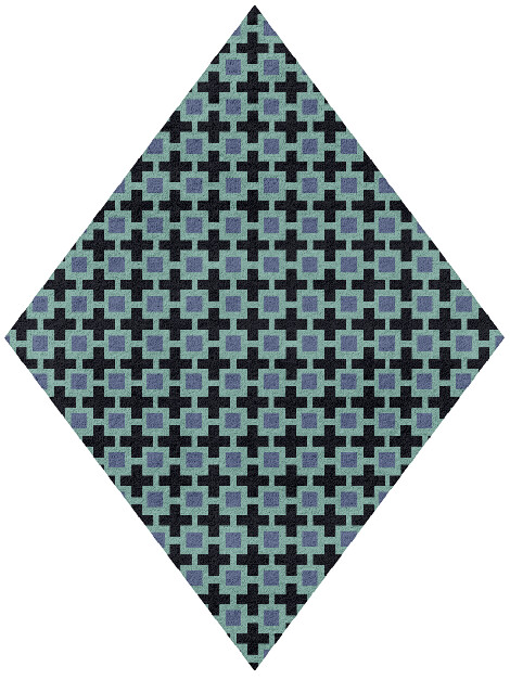 Blacross Geometric Diamond Hand Tufted Pure Wool Custom Rug by Rug Artisan
