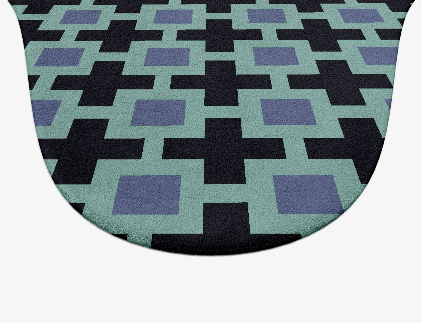 Blacross Geometric Drop Hand Tufted Pure Wool Custom Rug by Rug Artisan