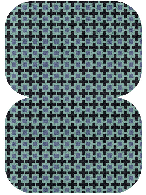 Blacross Geometric Eight Hand Tufted Pure Wool Custom Rug by Rug Artisan