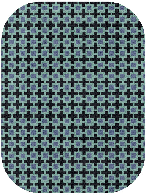 Blacross Geometric Oblong Hand Tufted Pure Wool Custom Rug by Rug Artisan