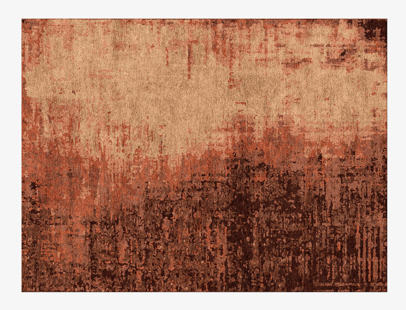 Blanch Gradation Rectangle Hand Knotted Bamboo Silk Custom Rug by Rug Artisan