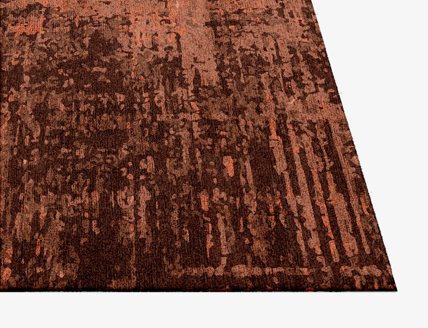 Blanch Gradation Square Hand Knotted Bamboo Silk Custom Rug by Rug Artisan