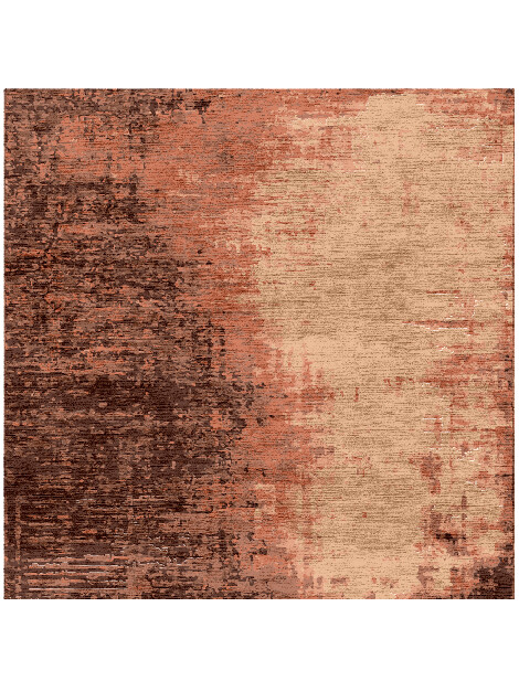Blanch Gradation Square Hand Knotted Bamboo Silk Custom Rug by Rug Artisan