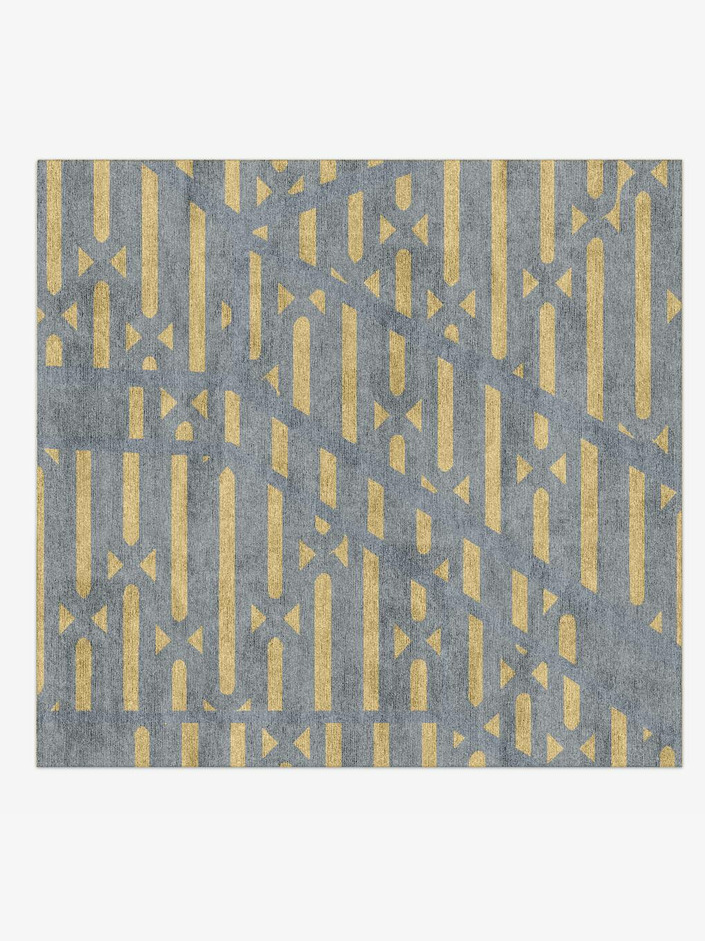 Blane  Square Hand Knotted Bamboo Silk Custom Rug by Rug Artisan