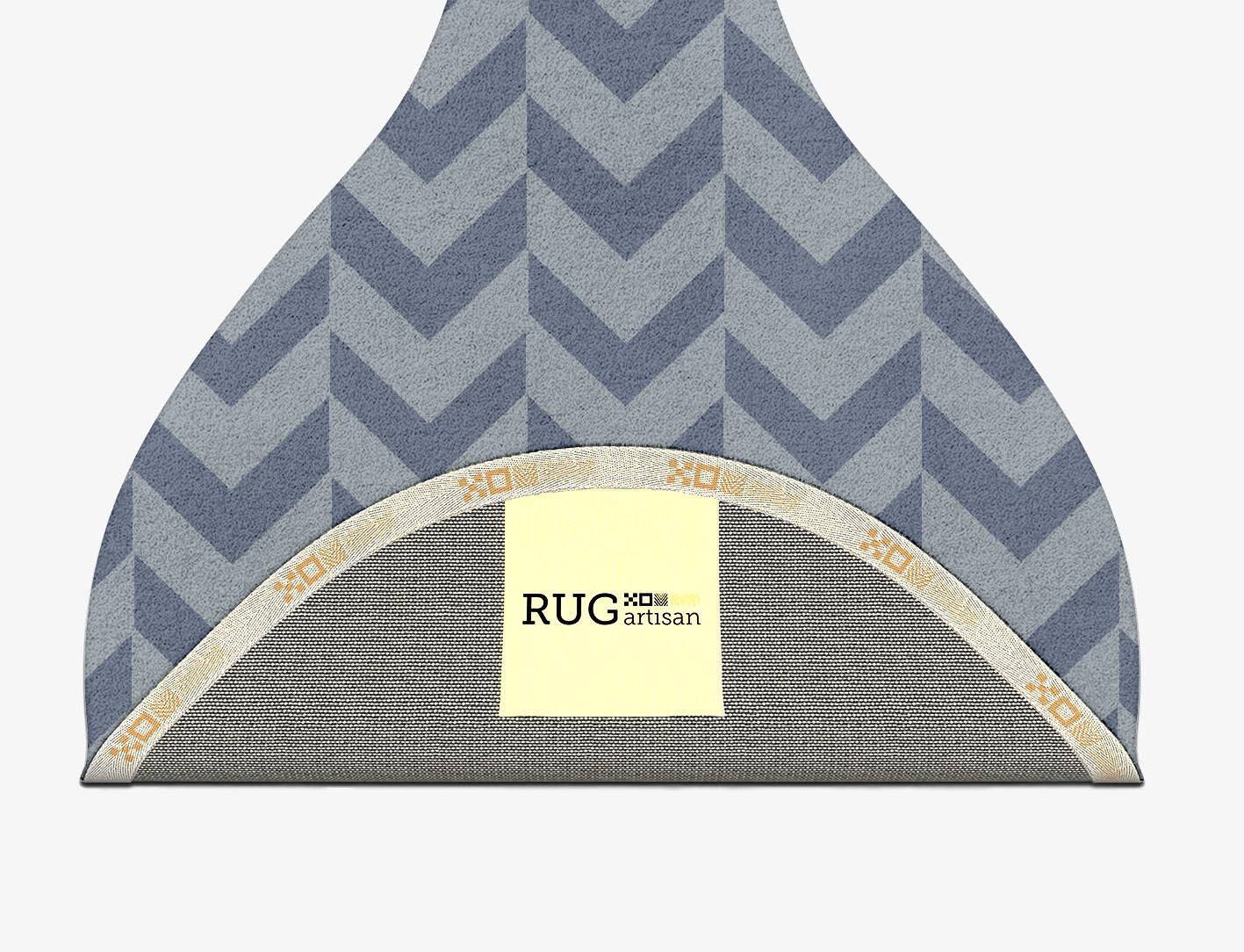 Blazon Geometric Drop Hand Tufted Pure Wool Custom Rug by Rug Artisan