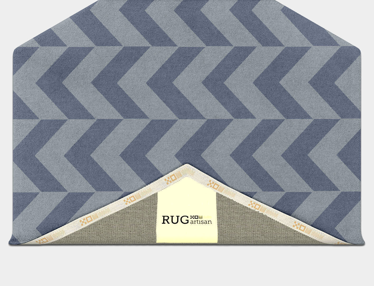 Blazon Geometric Hexagon Hand Tufted Pure Wool Custom Rug by Rug Artisan
