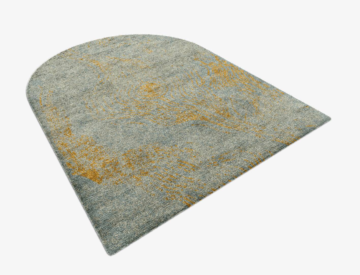 Blick  Arch Hand Knotted Bamboo Silk Custom Rug by Rug Artisan