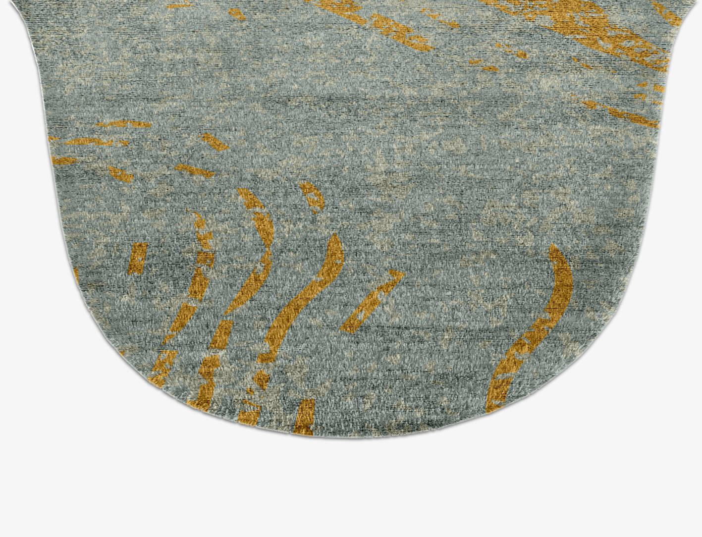 Blick  Drop Hand Knotted Bamboo Silk Custom Rug by Rug Artisan