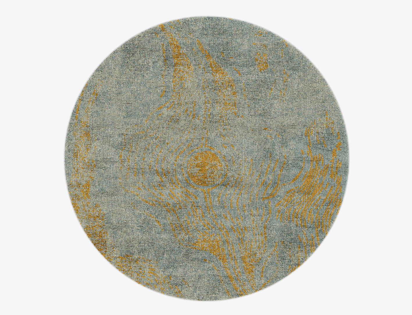 Blick  Round Hand Knotted Bamboo Silk Custom Rug by Rug Artisan