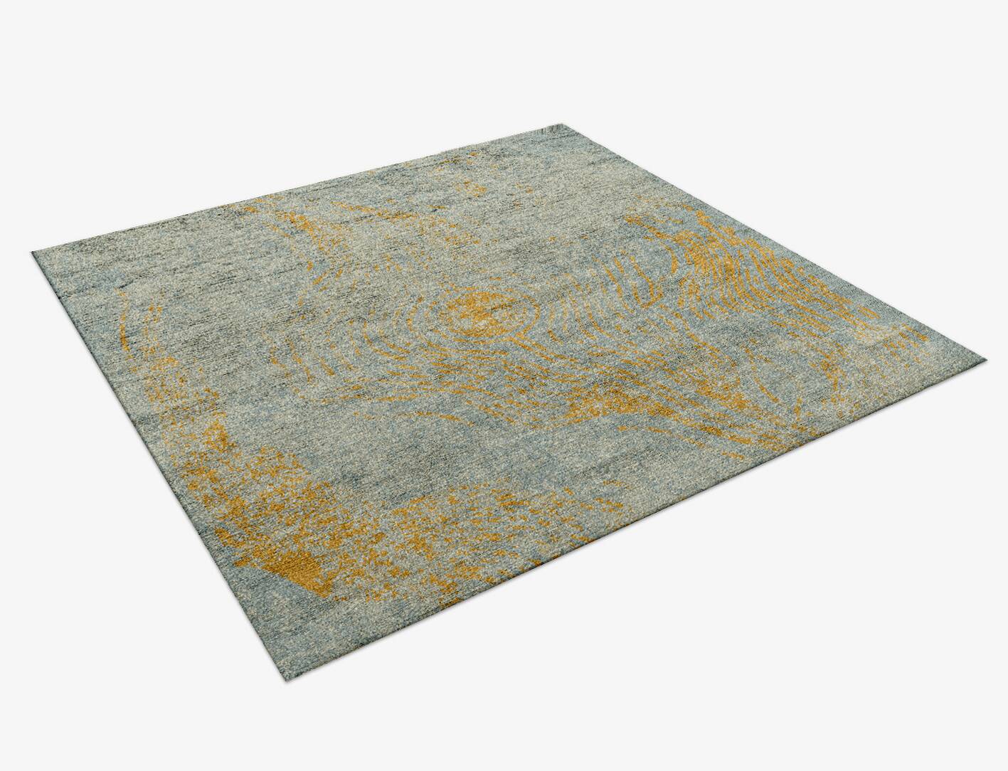 Blick  Square Hand Knotted Bamboo Silk Custom Rug by Rug Artisan