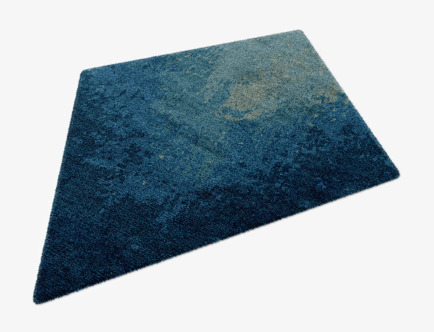 Blizzard Gradation Diamond Hand Knotted Bamboo Silk Custom Rug by Rug Artisan