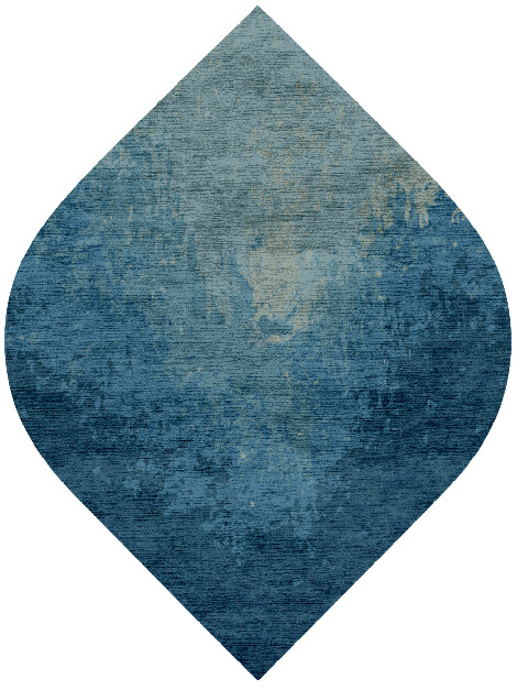 Blizzard Gradation Ogee Hand Knotted Bamboo Silk Custom Rug by Rug Artisan
