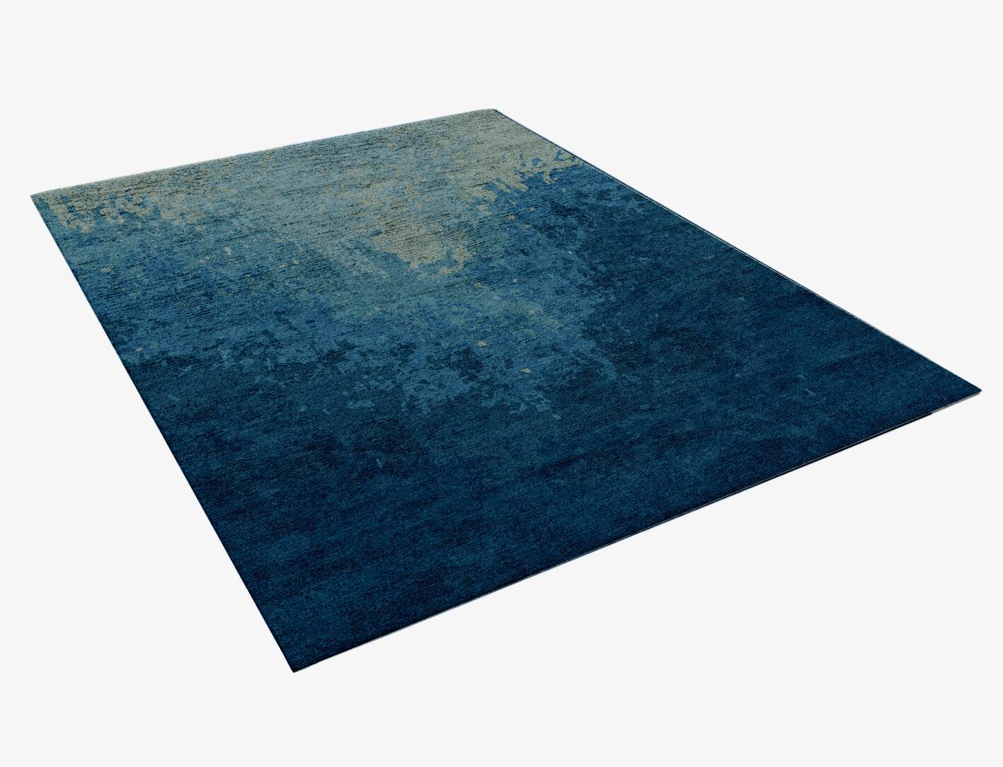 Blizzard Gradation Rectangle Hand Knotted Bamboo Silk Custom Rug by Rug Artisan