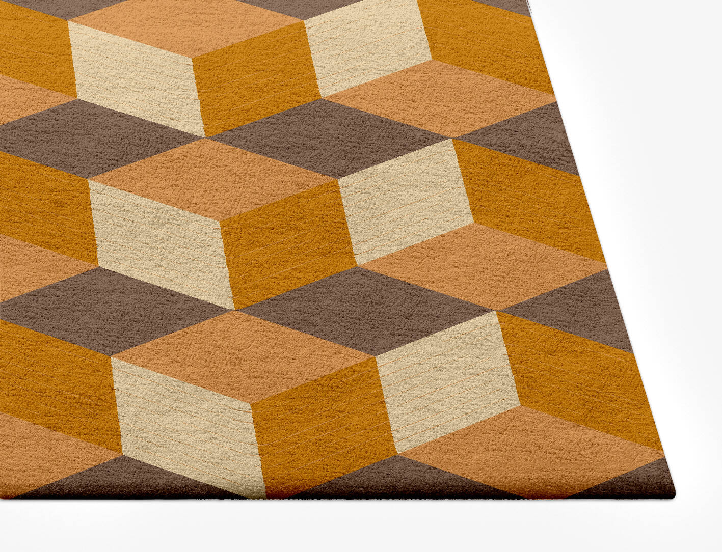 Block Trails Modern Geometrics Rectangle Hand Tufted Pure Wool Custom Rug by Rug Artisan