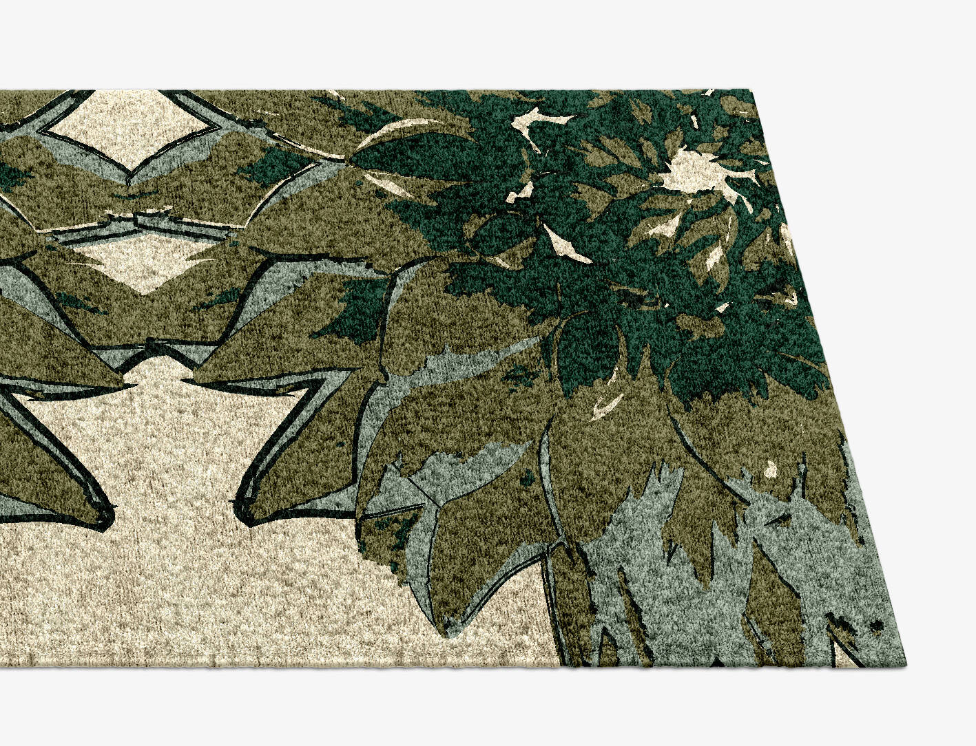 Blossom Floral Runner Hand Knotted Bamboo Silk Custom Rug by Rug Artisan