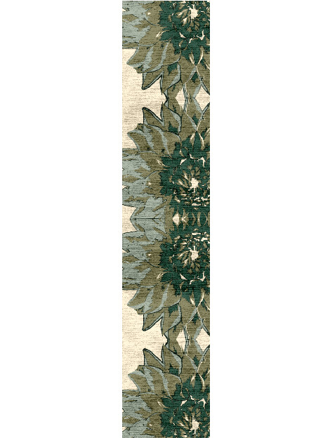 Blossom Floral Runner Hand Knotted Bamboo Silk Custom Rug by Rug Artisan