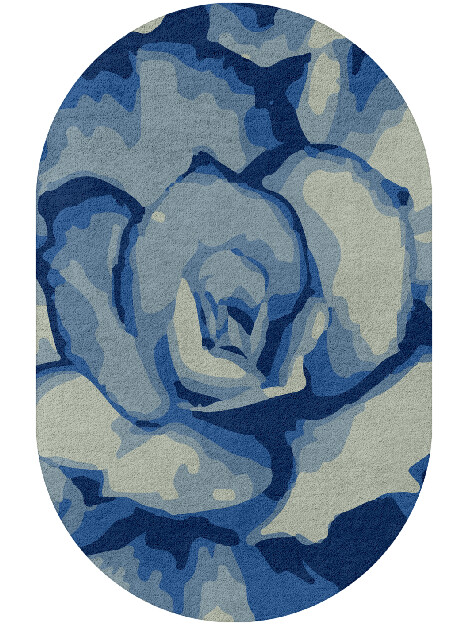 Bluebell Floral Capsule Hand Tufted Pure Wool Custom Rug by Rug Artisan
