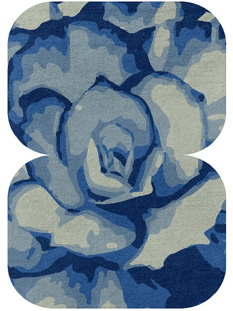 Bluebell Floral Eight Hand Tufted Pure Wool Custom Rug by Rug Artisan