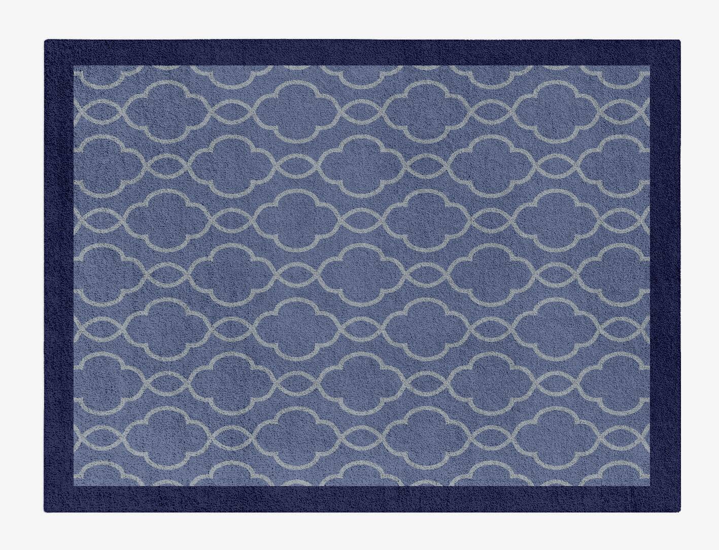 Bluejay Geometric Rectangle Hand Tufted Pure Wool Custom Rug by Rug Artisan