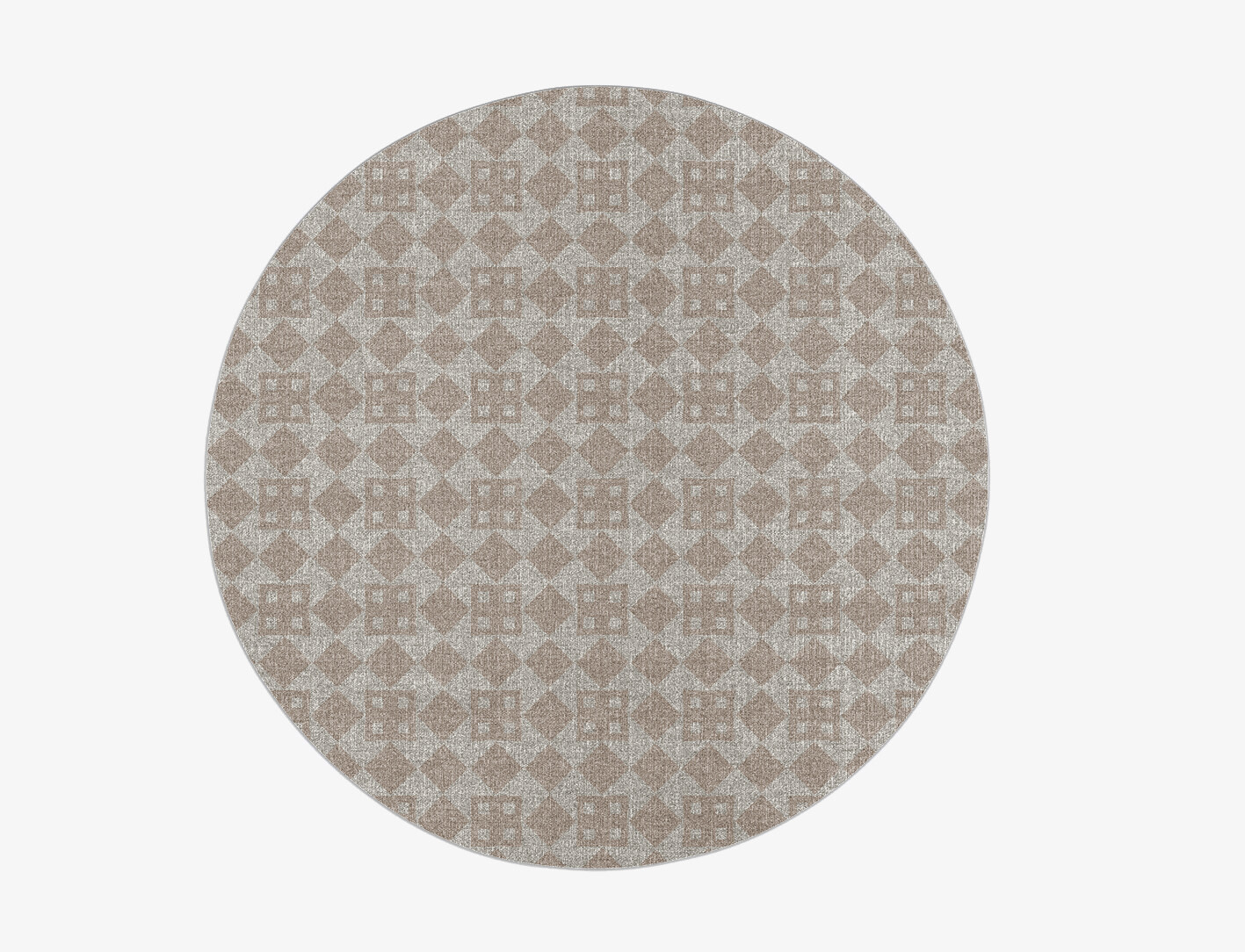 Board Geometric Round Flatweave New Zealand Wool Custom Rug by Rug Artisan