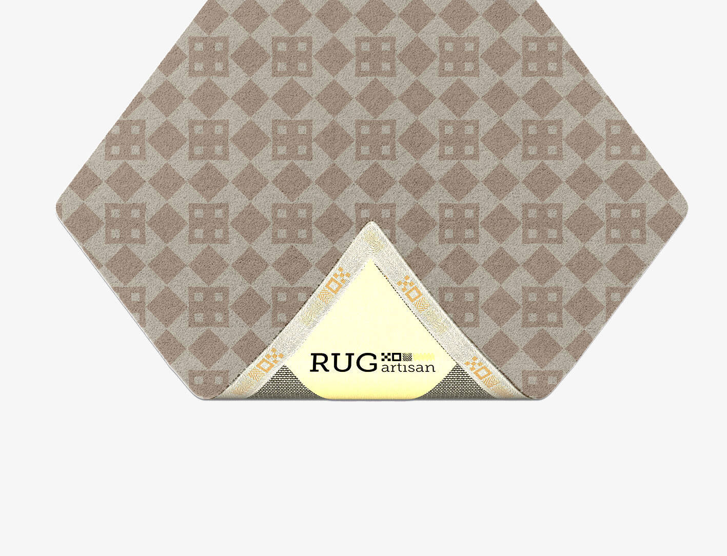 Board Geometric Diamond Hand Tufted Pure Wool Custom Rug by Rug Artisan