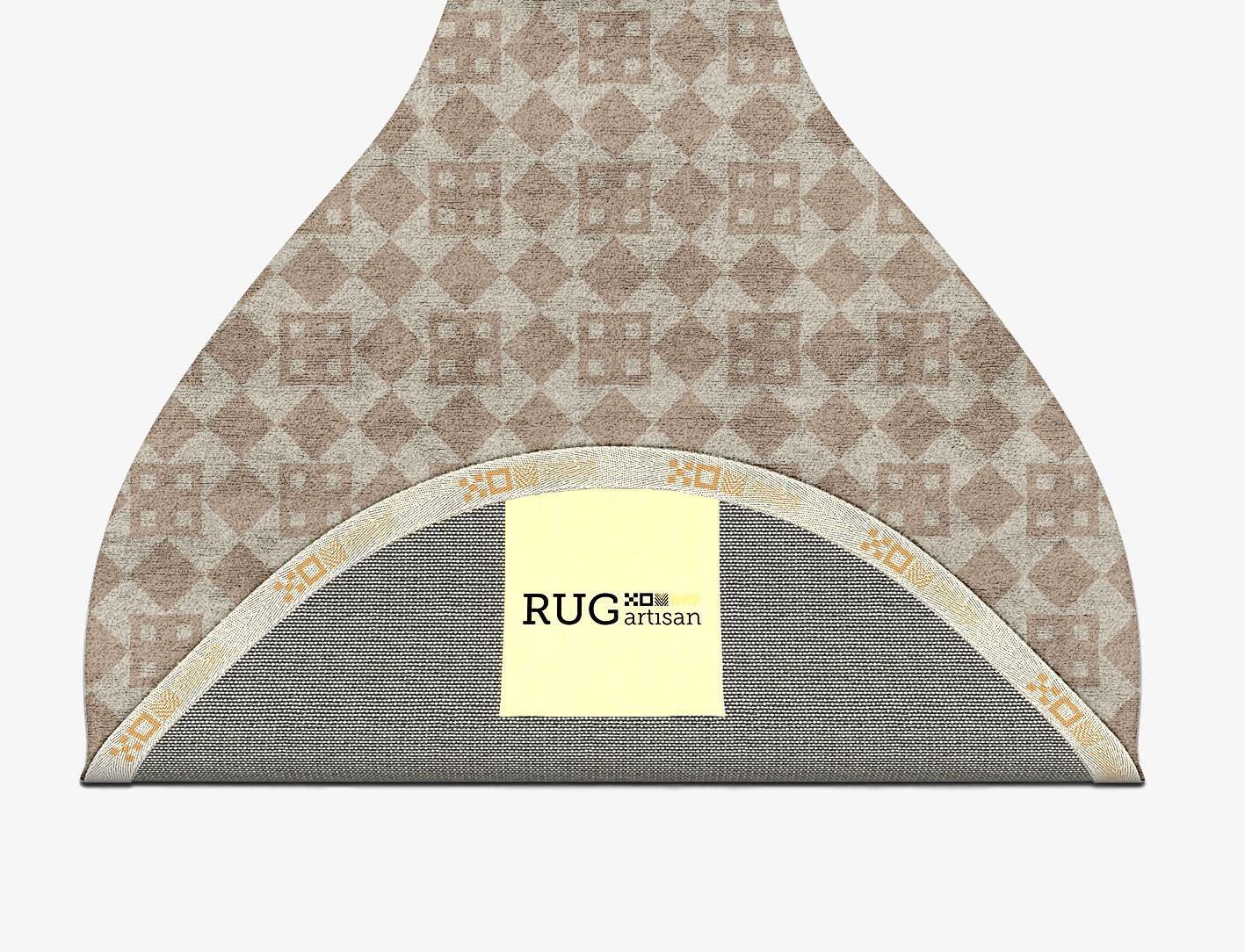 Board Geometric Drop Hand Tufted Bamboo Silk Custom Rug by Rug Artisan