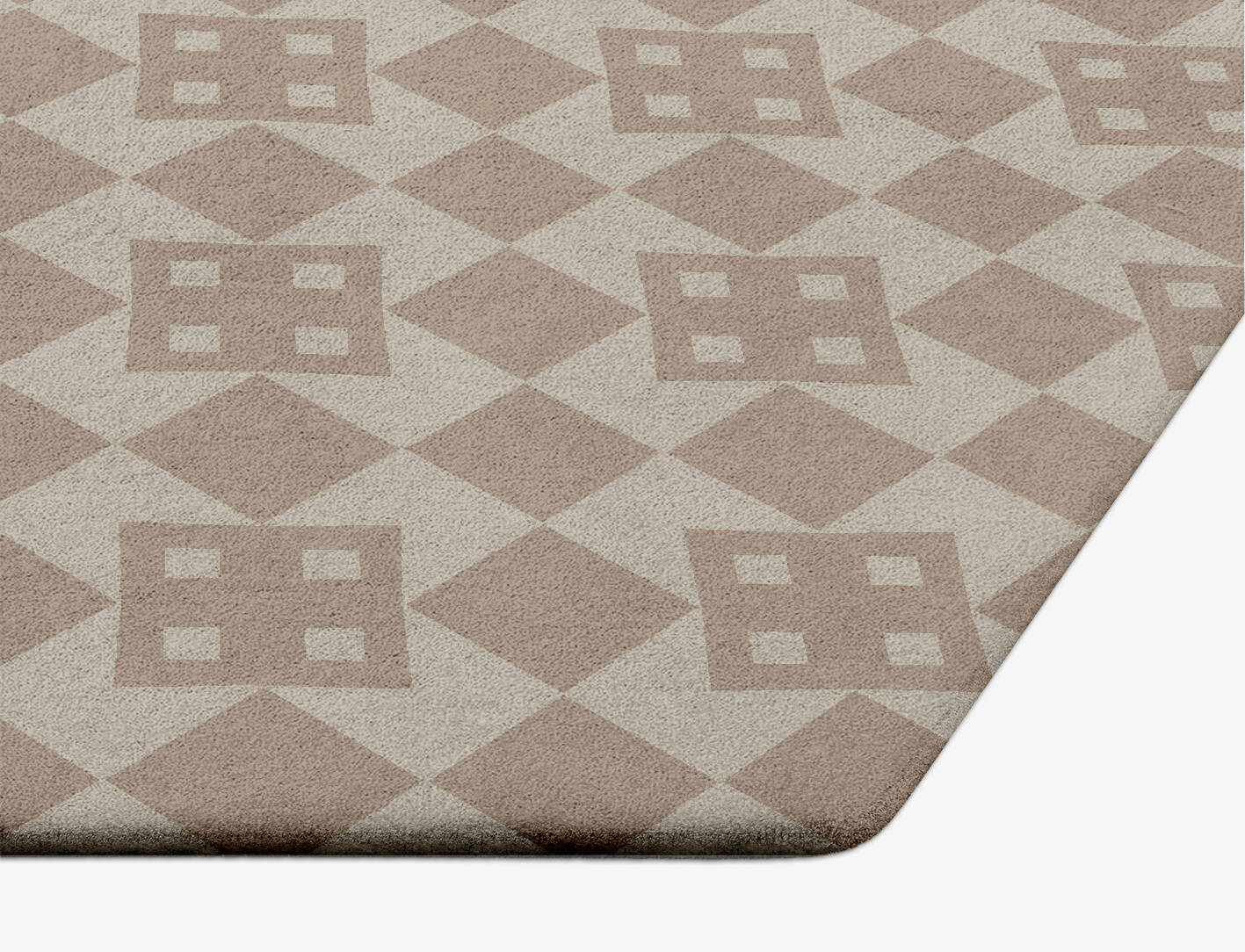 Board Geometric Hexagon Hand Tufted Pure Wool Custom Rug by Rug Artisan