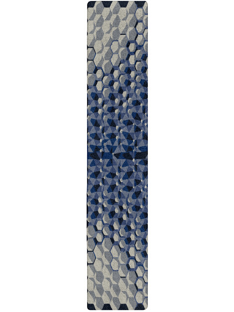 Bobbinet Modern Geometrics Runner Hand Tufted Pure Wool Custom Rug by Rug Artisan