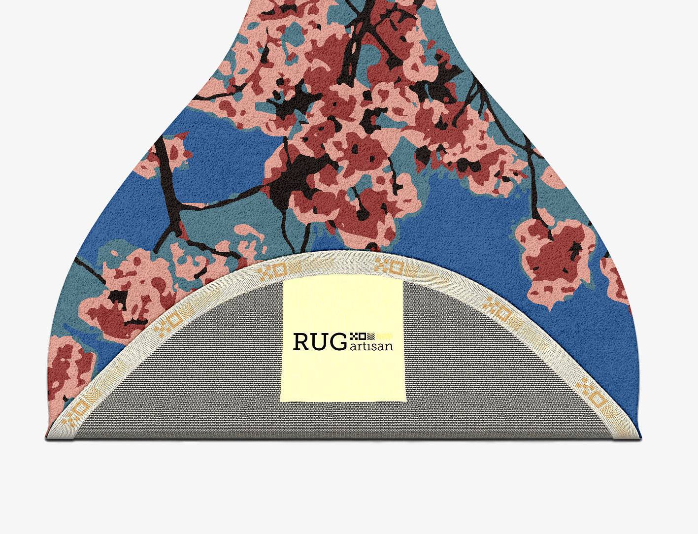 Bougainvillea Floral Drop Hand Tufted Pure Wool Custom Rug by Rug Artisan