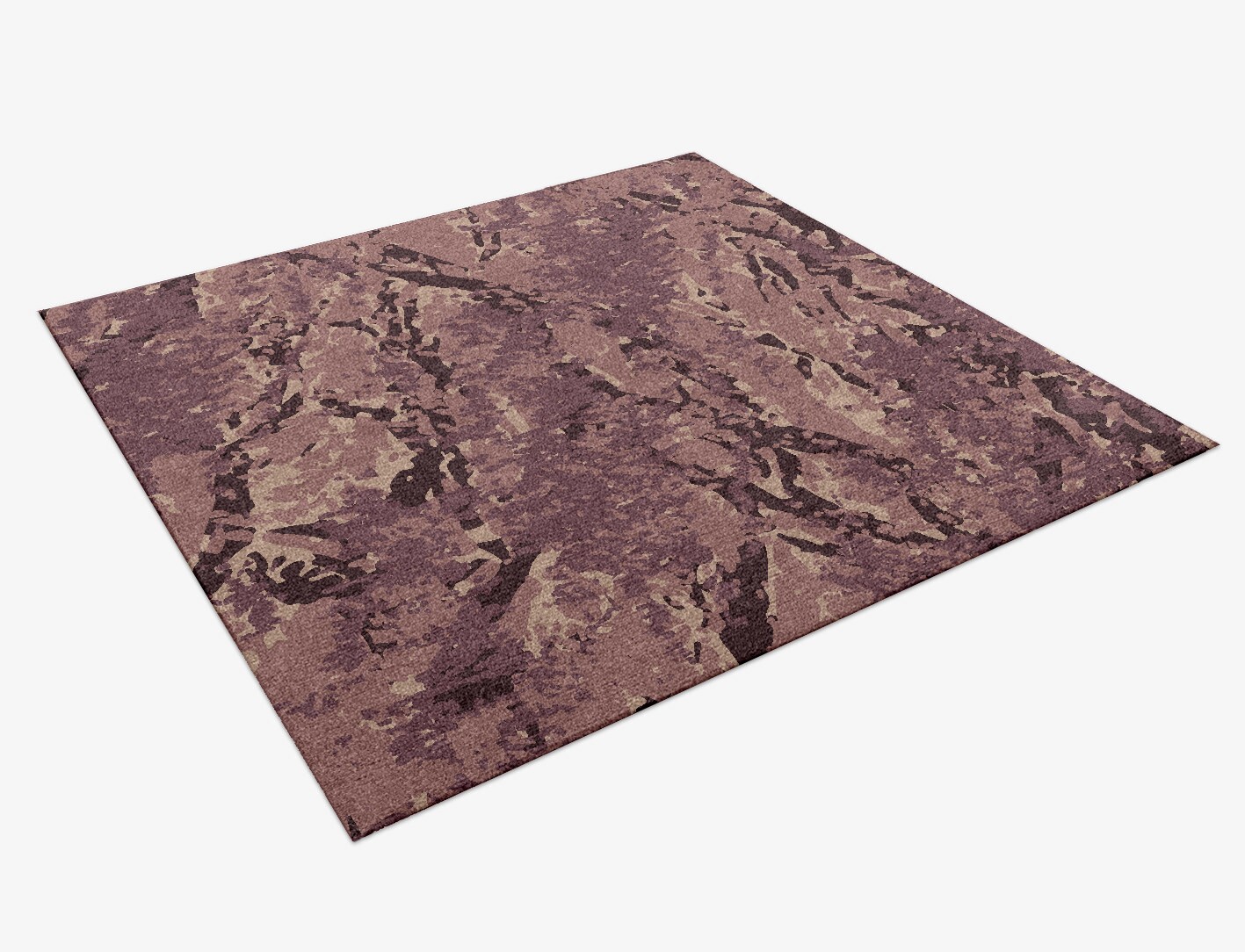 Boughs Surface Art Square Hand Knotted Tibetan Wool Custom Rug by Rug Artisan