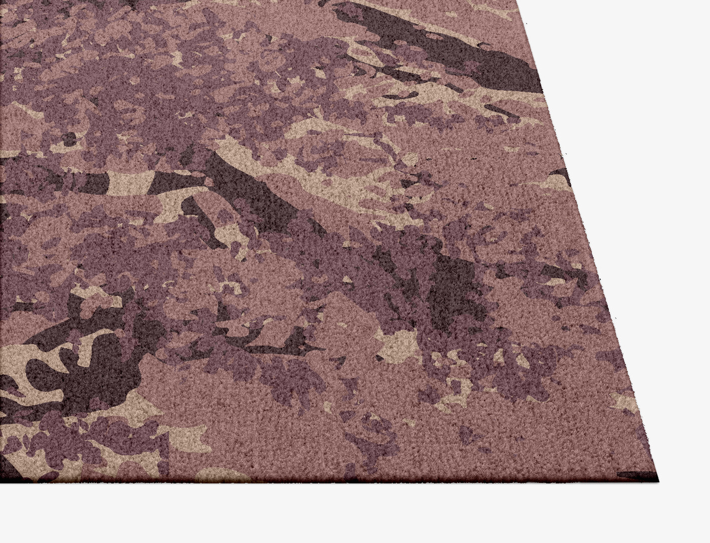 Boughs Surface Art Square Hand Knotted Tibetan Wool Custom Rug by Rug Artisan