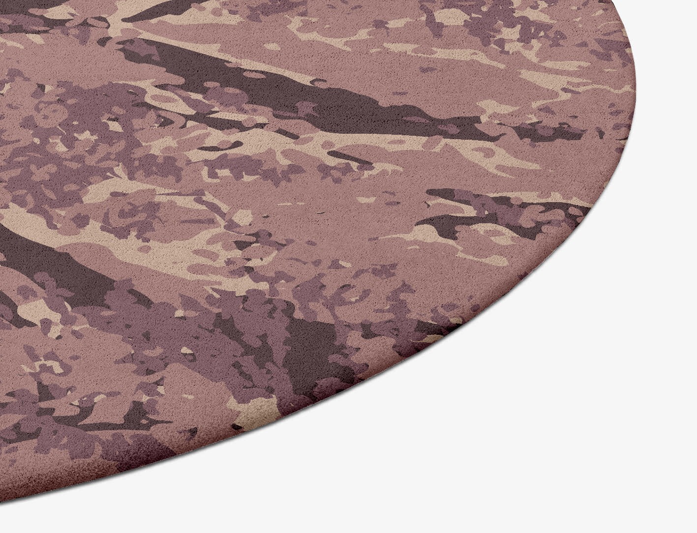 Boughs Surface Art Oval Hand Tufted Pure Wool Custom Rug by Rug Artisan