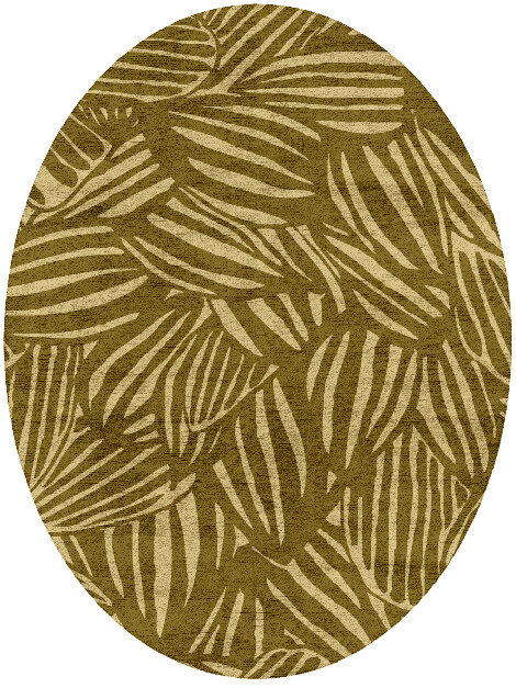 Bourgeon Floral Oval Hand Tufted Bamboo Silk Custom Rug by Rug Artisan