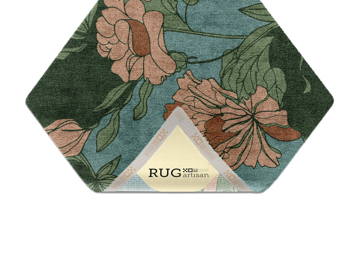 Bouvardia Field of Flowers Diamond Hand Knotted Bamboo Silk Custom Rug by Rug Artisan