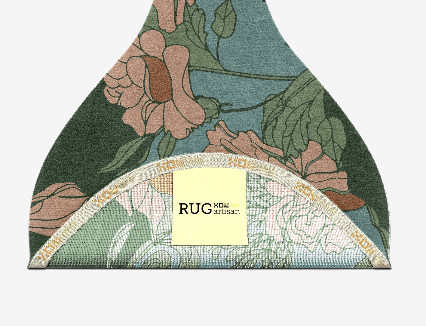 Bouvardia Field of Flowers Drop Hand Knotted Tibetan Wool Custom Rug by Rug Artisan