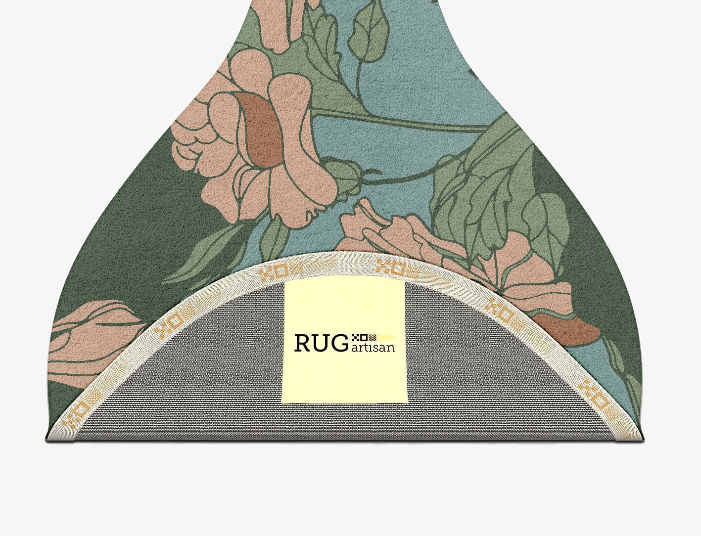 Bouvardia Field of Flowers Drop Hand Tufted Pure Wool Custom Rug by Rug Artisan