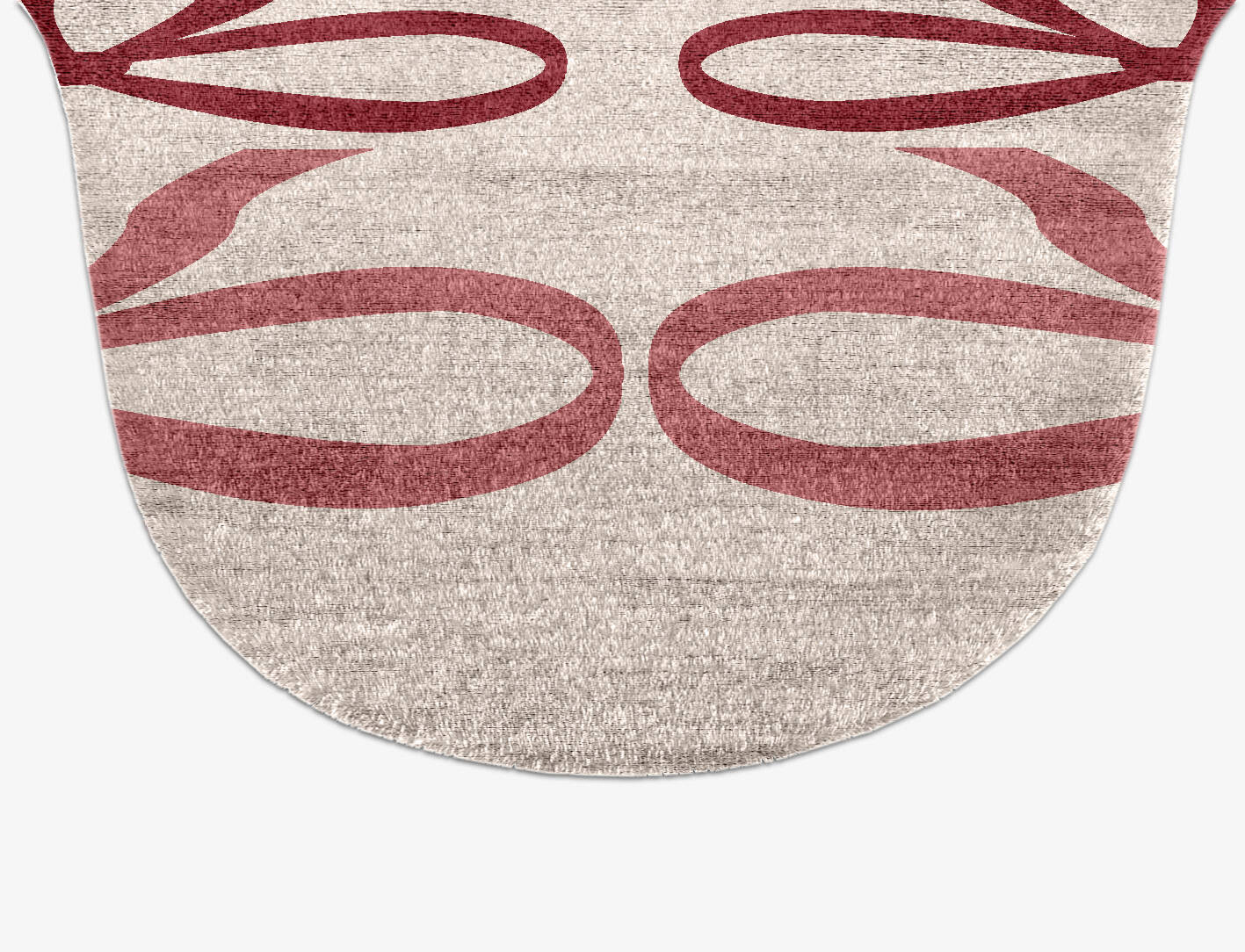 Bowled Kids Drop Hand Knotted Bamboo Silk Custom Rug by Rug Artisan