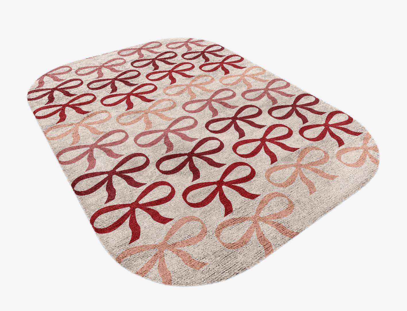 Bowled Kids Oblong Hand Knotted Bamboo Silk Custom Rug by Rug Artisan