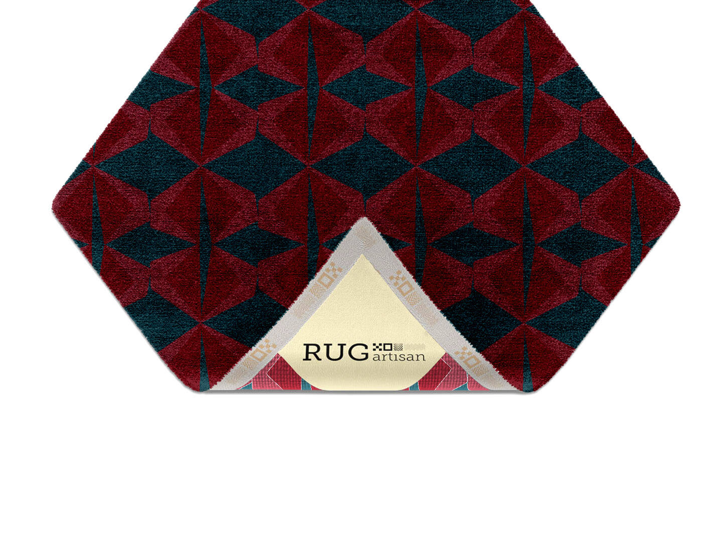 Bowties Modern Geometrics Diamond Hand Knotted Bamboo Silk Custom Rug by Rug Artisan