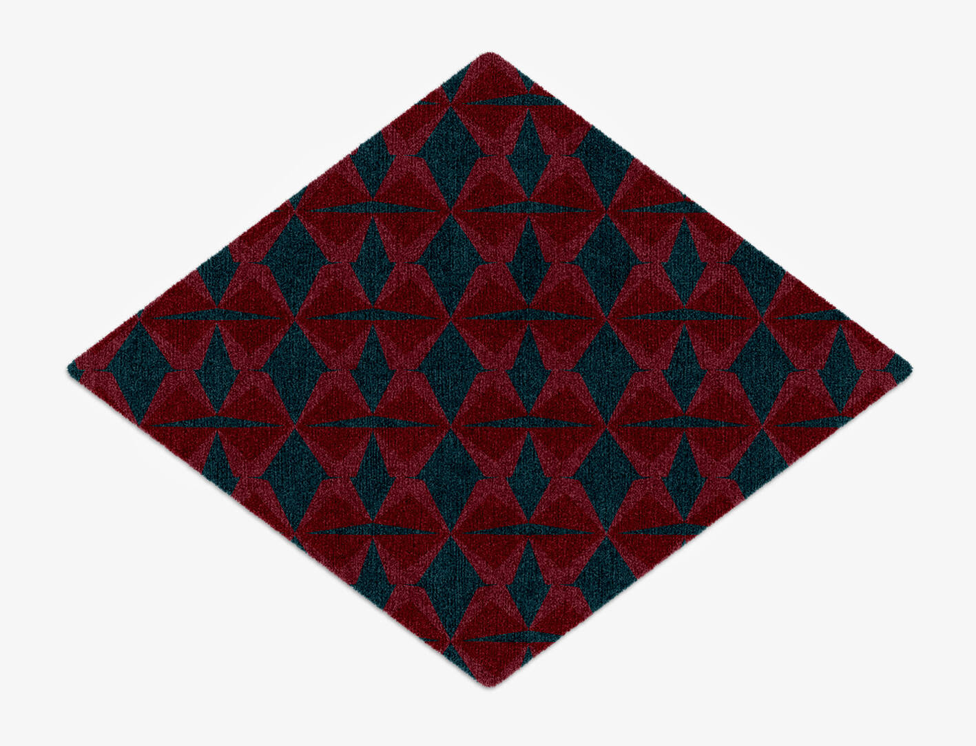 Bowties Modern Geometrics Diamond Hand Knotted Tibetan Wool Custom Rug by Rug Artisan