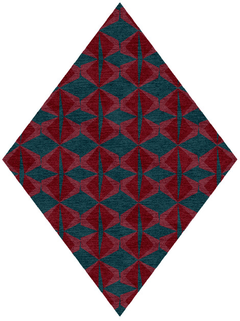 Bowties Modern Geometrics Diamond Hand Knotted Tibetan Wool Custom Rug by Rug Artisan