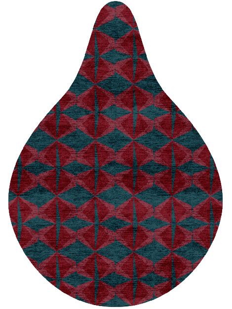 Bowties Modern Geometrics Drop Hand Knotted Bamboo Silk Custom Rug by Rug Artisan