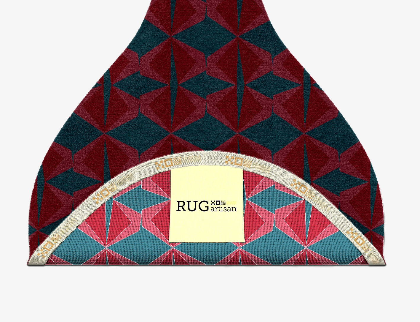 Bowties Modern Geometrics Drop Hand Knotted Tibetan Wool Custom Rug by Rug Artisan