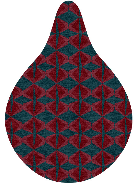 Bowties Modern Geometrics Drop Hand Knotted Tibetan Wool Custom Rug by Rug Artisan