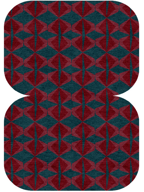 Bowties Modern Geometrics Eight Hand Knotted Tibetan Wool Custom Rug by Rug Artisan