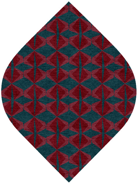 Bowties Modern Geometrics Ogee Hand Knotted Tibetan Wool Custom Rug by Rug Artisan